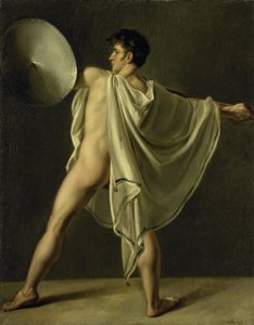Válečník s kopím a štítem od Joannes Echarius Carolus Alberti