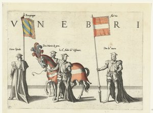 Část průvodu, č. 10 Smuteční průvod císaře Karla V., 1558 (název série)