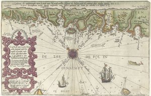 Mapa části pobřeží Norska a Švédska