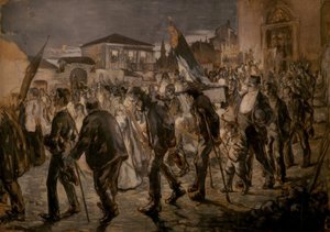 Odjezd průvodu od Joaquim Mir i Trinxet