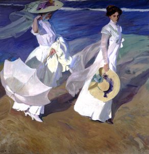 Procházka u moře od Joaquin Sorolla