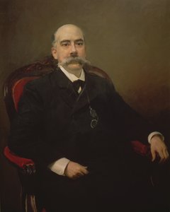 Portrét Emilio Castelar y Ripoll, španělský státník, řečník a spisovatel od Joaquin Sorolla y Bastida