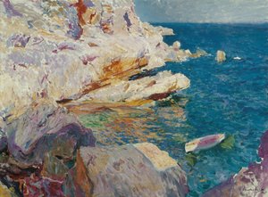 Rock at Javea - Sorolla y Bastida, Joaquin (1863-1923) - 1905 - Olej na plátně - 62,5 x 84,7 - Museo Carmen Thyssen, Malaga od Joaquin Sorolla y Bastida