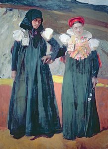 Tradiční šaty z údolí Anso od Joaquin Sorolla y Bastida