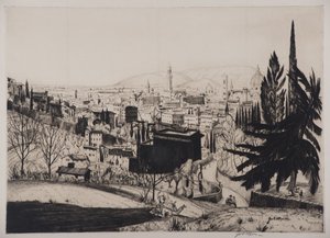 Florencie, 1924 (suchá jehla)