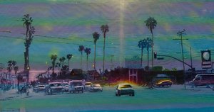 San Fernando Valley 7, cca 2024 (akryl na desce)