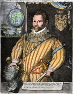 Portrét sira Francise Drakea (rytina)