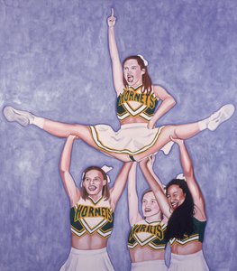 Lets go Hornets #1 Yeah!, 2002 (olej a akryl na plátně)