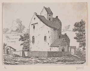 kostel Bjernede od Johan Aagaard