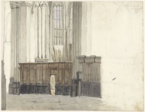 Drapenierskapel v Nieuwe Kerk v Amsterdamu od Johan Adolph Rust