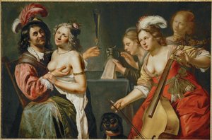 Marnotratný syn (malba na plátně) od Johan Baeck