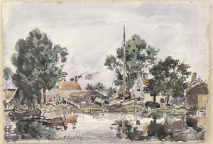 Ein Kanal in Den Haag, 1868