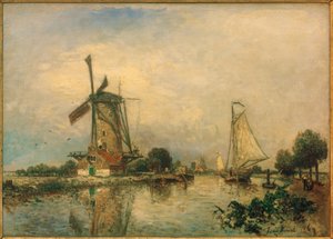 v Overschie od Johan Barthold Jongkind