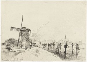 Pohled na Maassluis Vue de la ville de Maaslins (Hollande) (název na objektu)