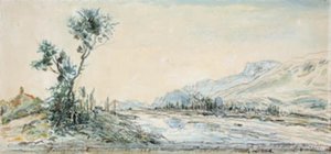 Krajina u řeky Le Drac nedaleko Grenoblu od Johan-Barthold Jongkind