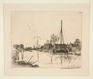 Le Canal (kanál) od Johan-Barthold Jongkind