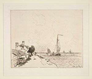 Dvě lodě? plachtění (Dvě plachetnice) od Johan-Barthold Jongkind