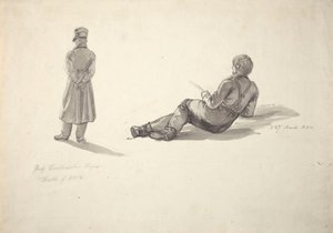 Caspar David Friedrich; rybář od Johan Christian Dahl