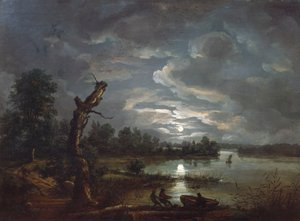 Esrum moře, kolem 1814 od Johan Christian Dahl