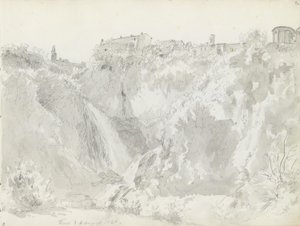 Vodopád, Tivoli od Johan Christian Dahl