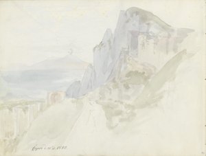 Z cesty mezi městem Capri a Marina Grande od Johan Christian Dahl