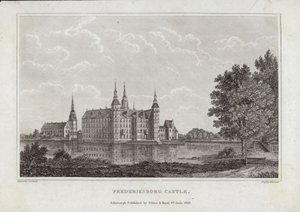 palác Frederiksborg od Johan Christian Dahl