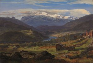 Z Hjelle ve Valdresu od Johan Christian Dahl