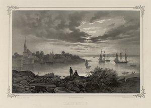 Ilustrace převzata z knihy Norsko vyrobené v Drawings od Asbjørnsen, P.Chr. a vydal Chr. Tønsberg (č. 1848) od Johan Christian Dahl