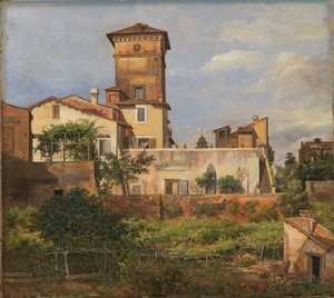 Scéna z vily Malta od Johan Christian Dahl