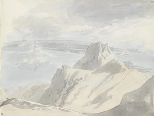 Pohled na Neapolský záliv z Monte Epomeo na Ischii od Johan Christian Dahl