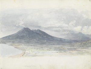 Vesuv viděný z Quisisany od Johan Christian Dahl