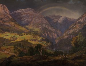 Pohled ze Stalheimu od Johan Christian Dahl