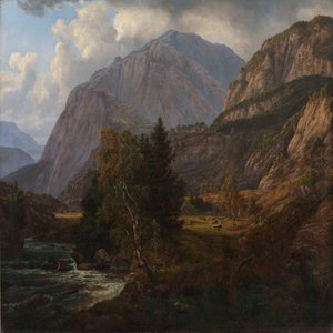 Pohled na Fortundalen od Johan Christian Dahl