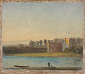 Pohled na Labe od Johan Christian Dahl