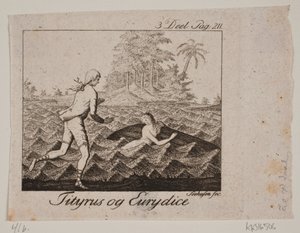 Viněta. Tityrus a Eurydika od Johan Christoph Seehusen