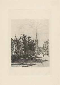 Pohled na Vondelstraat v Amsterdamu od Johan Conrad Greive