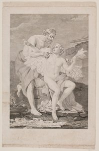 Daedalus a Ikaros od Johan Georg Preisler