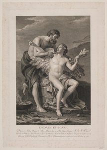 Daedalus a Ikaros od Johan Georg Preisler