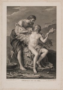 Daedalus a Ikaros od Johan Georg Preisler