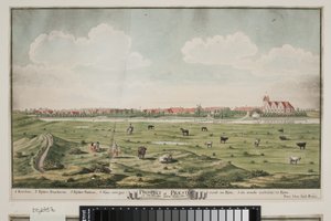Vyhlídka Præstø od Johan Jacob Bruun