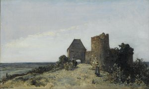 Zřícenina hradu Rosemont od Johan Jongkind