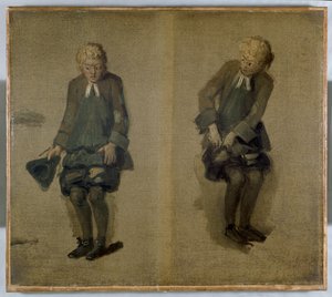 Dvě skici Davida Garricka v charakteru, 18. století od Johan Joseph Zoffany
