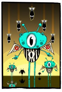 Team mimozemšťan, 2012 (ilustrace) od Johan Lilja