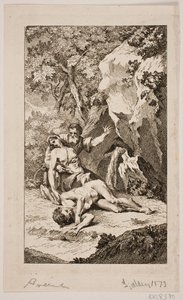 Ilustrace pro Salomona Gessnera "Smrt Abel", 1764