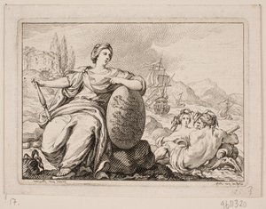 Vignet til P. H. Mallet: Dějiny Dánska I, 1758