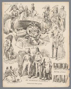 Kreslený film o otevření státu General, 1870 Otevření generálních států (název na objektu)