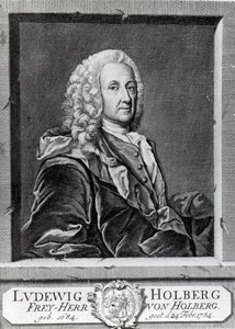 Ludvig Holberg, vyrytý Johannem Martinem Bernigerothem, 1757 od Johan Roselius