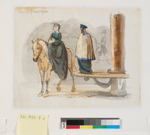„Vzpomínka z jízdárny. 22. března 1844.“ od Johan Thomas Lundbye