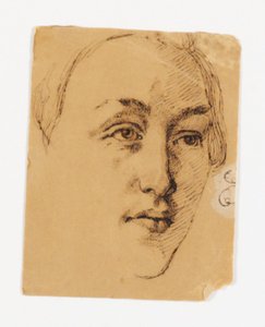 Ženský portrét od Johan Thomas Lundbye