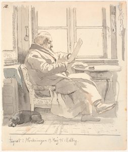 Portrét J. Th. Lundbyeův dědeček, rada pro spravedlnost a celní správce E. Bonnevie od Johan Thomas Lundbye